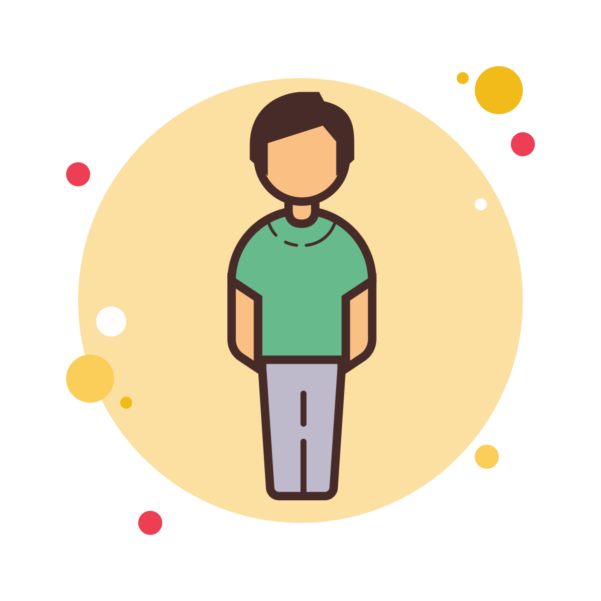 bubbles style standing man icon