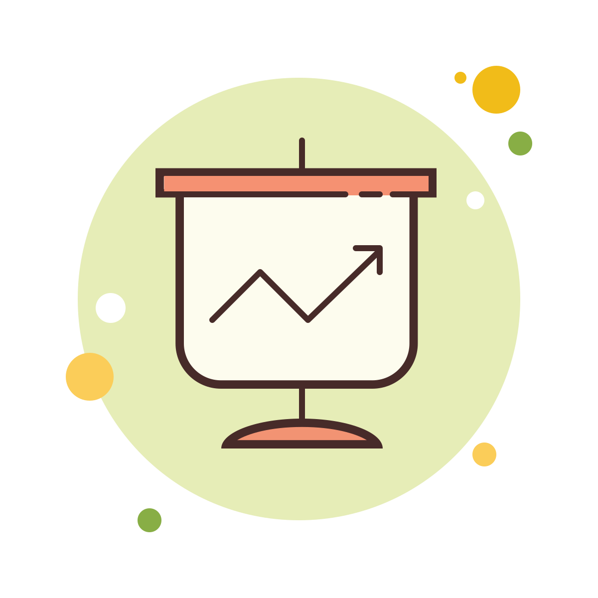 bubbles style statistics icon