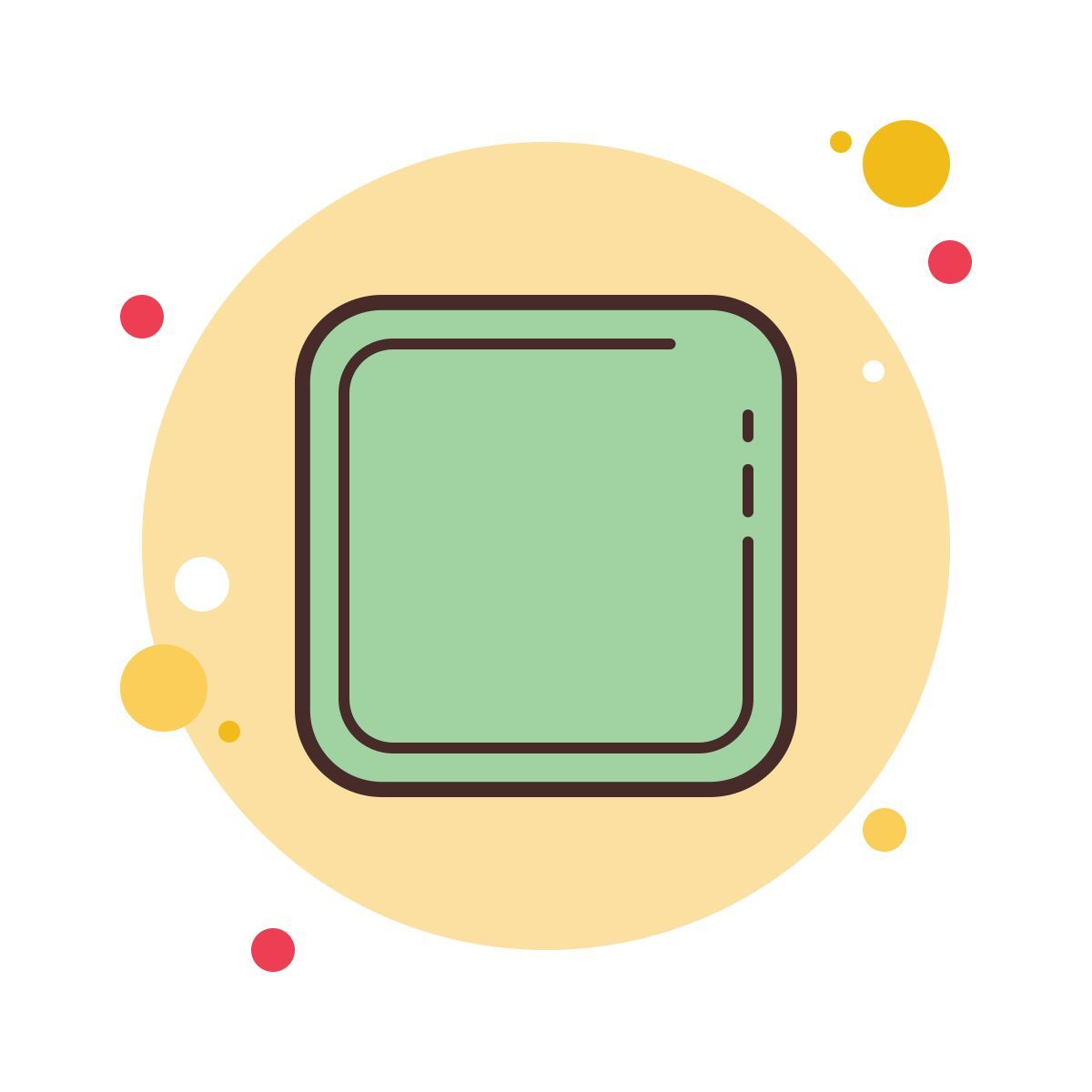 bubbles style stop icon