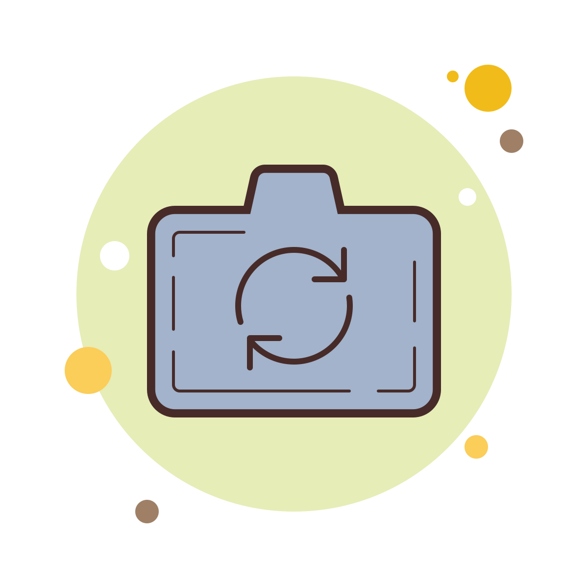 bubbles style switch camera icon