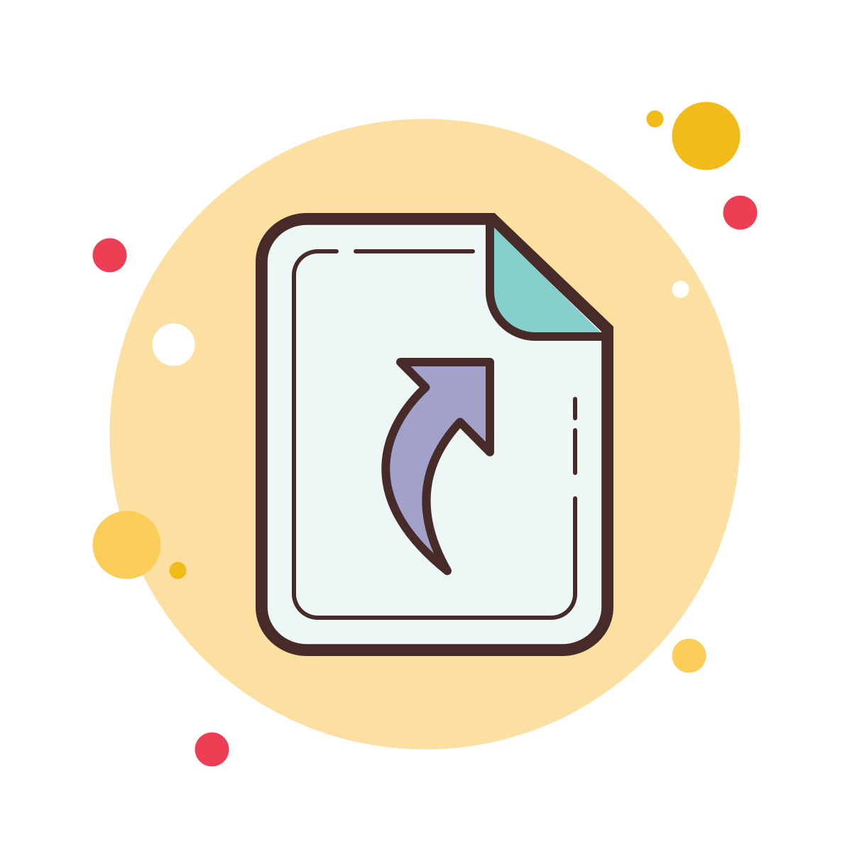 bubbles style symlink file icon