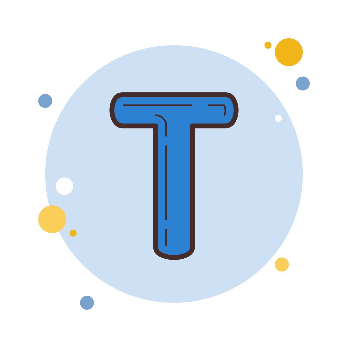 bubbles style t icon