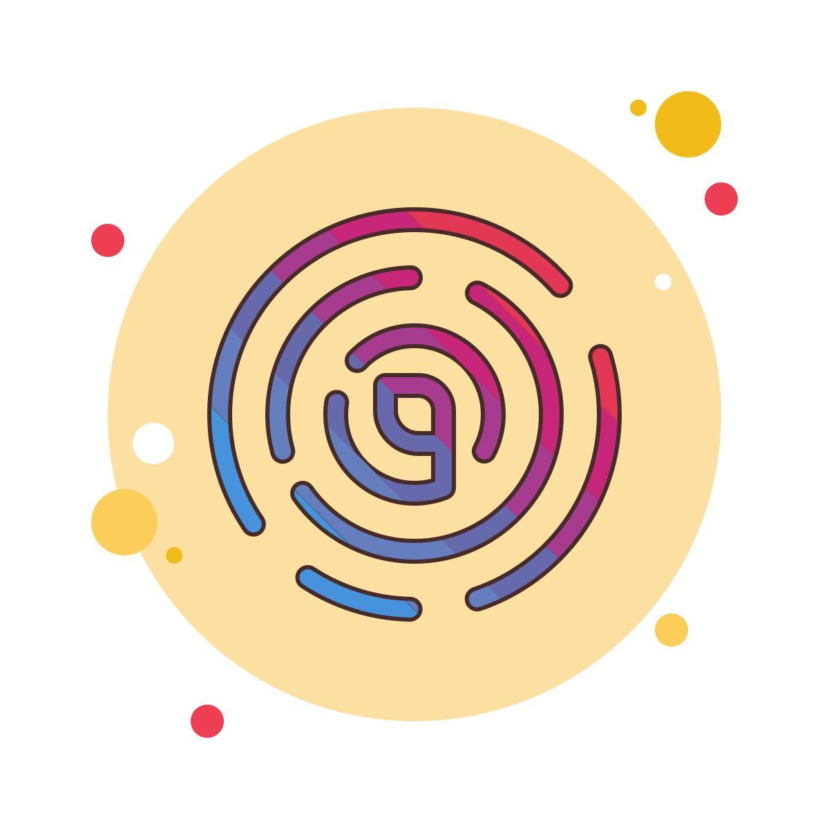 bubbles style tres icon