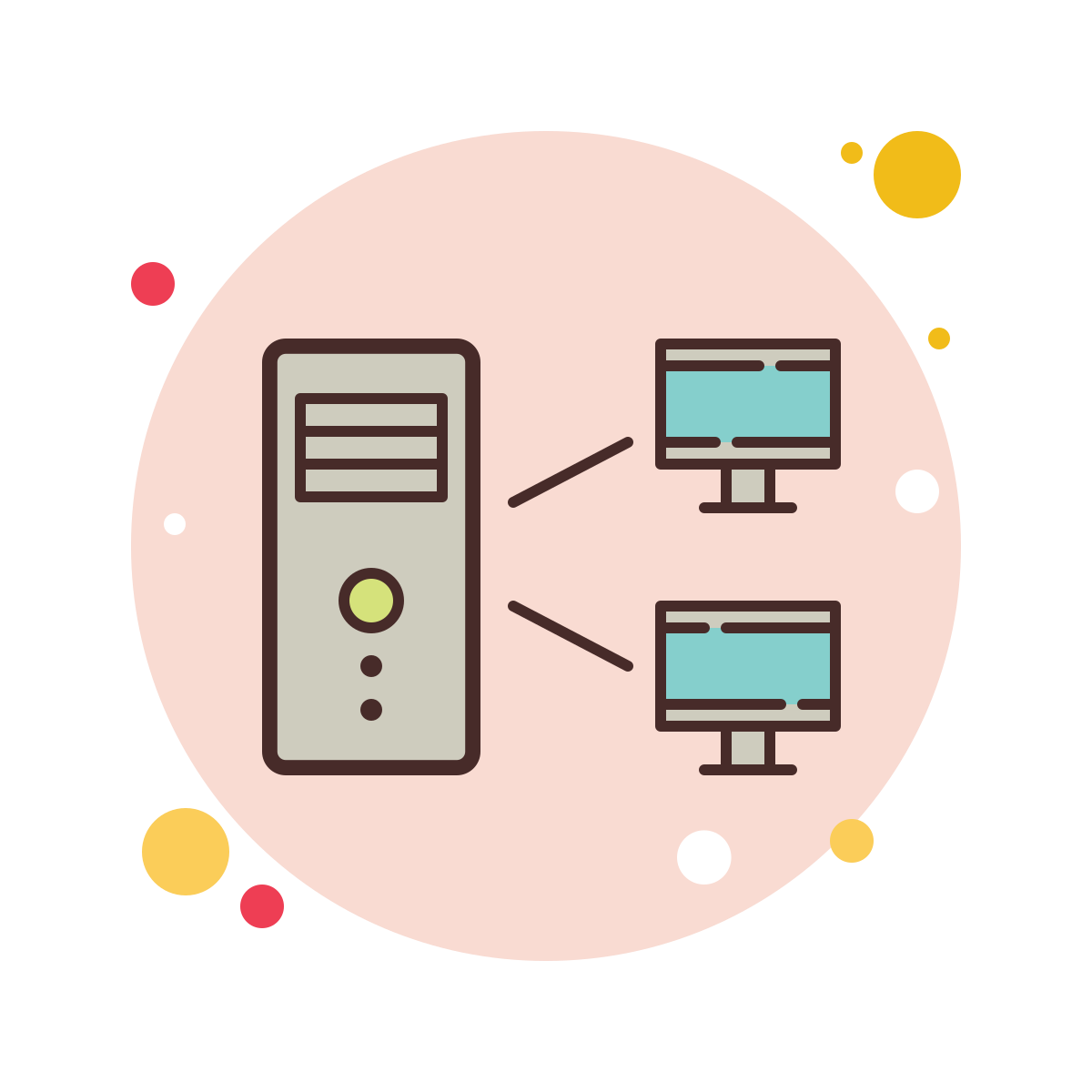 bubbles style thin client icon