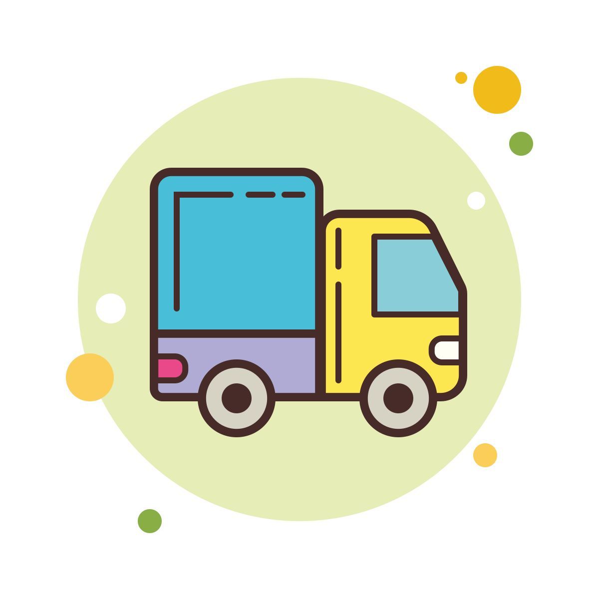 bubbles style lkw icon