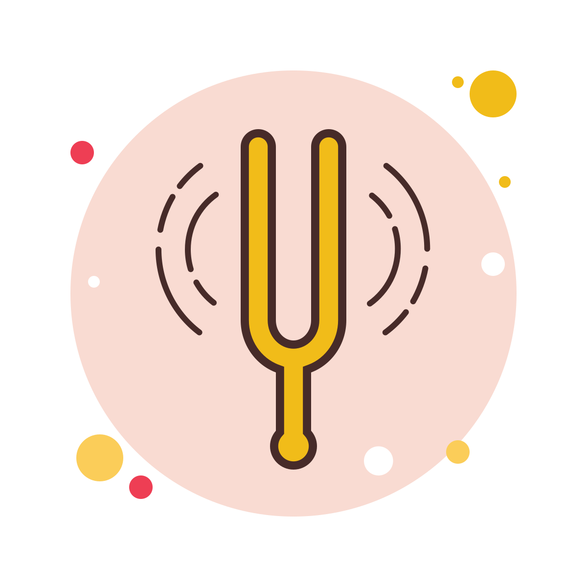 bubbles style tuning fork icon