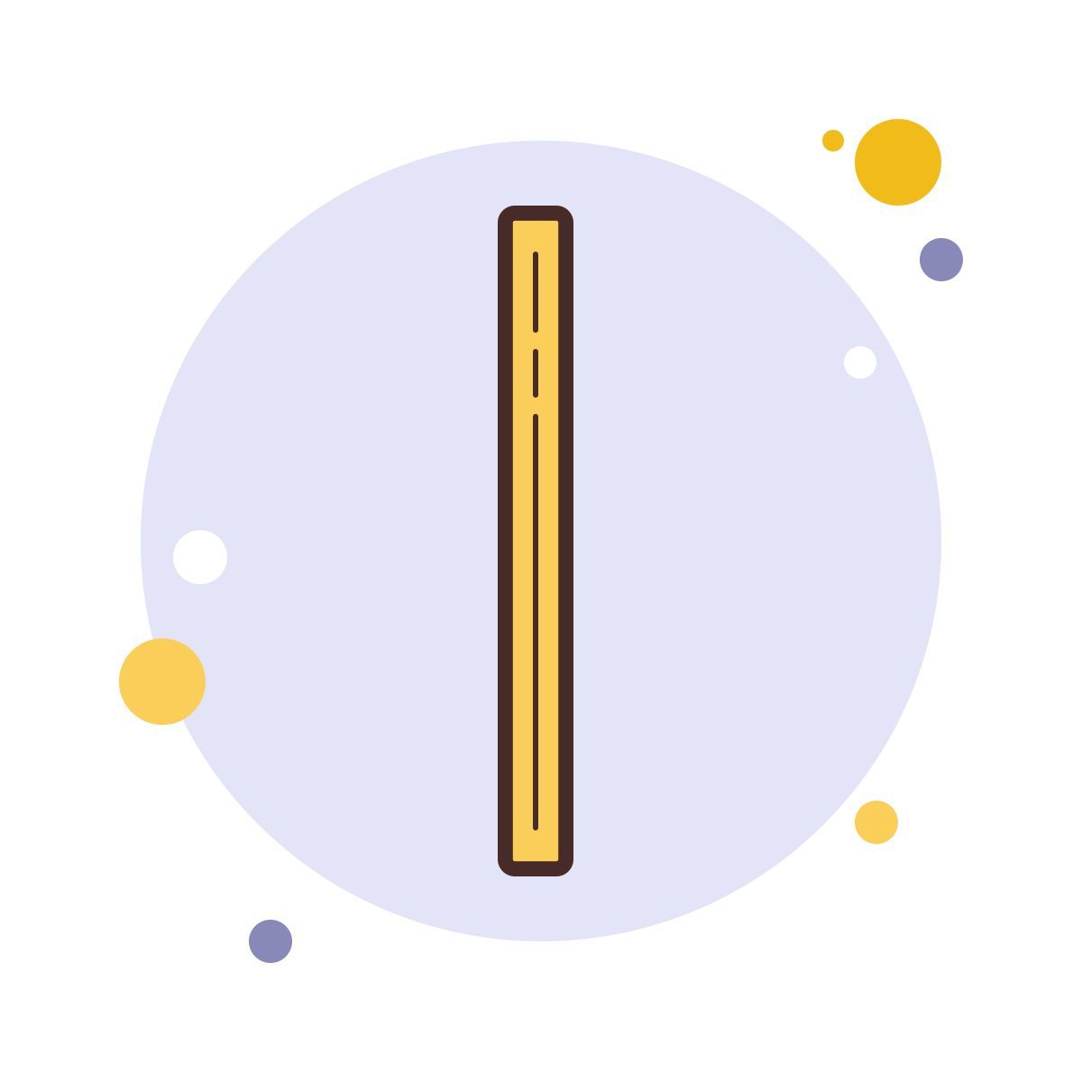 bubbles style vertikale linie icon