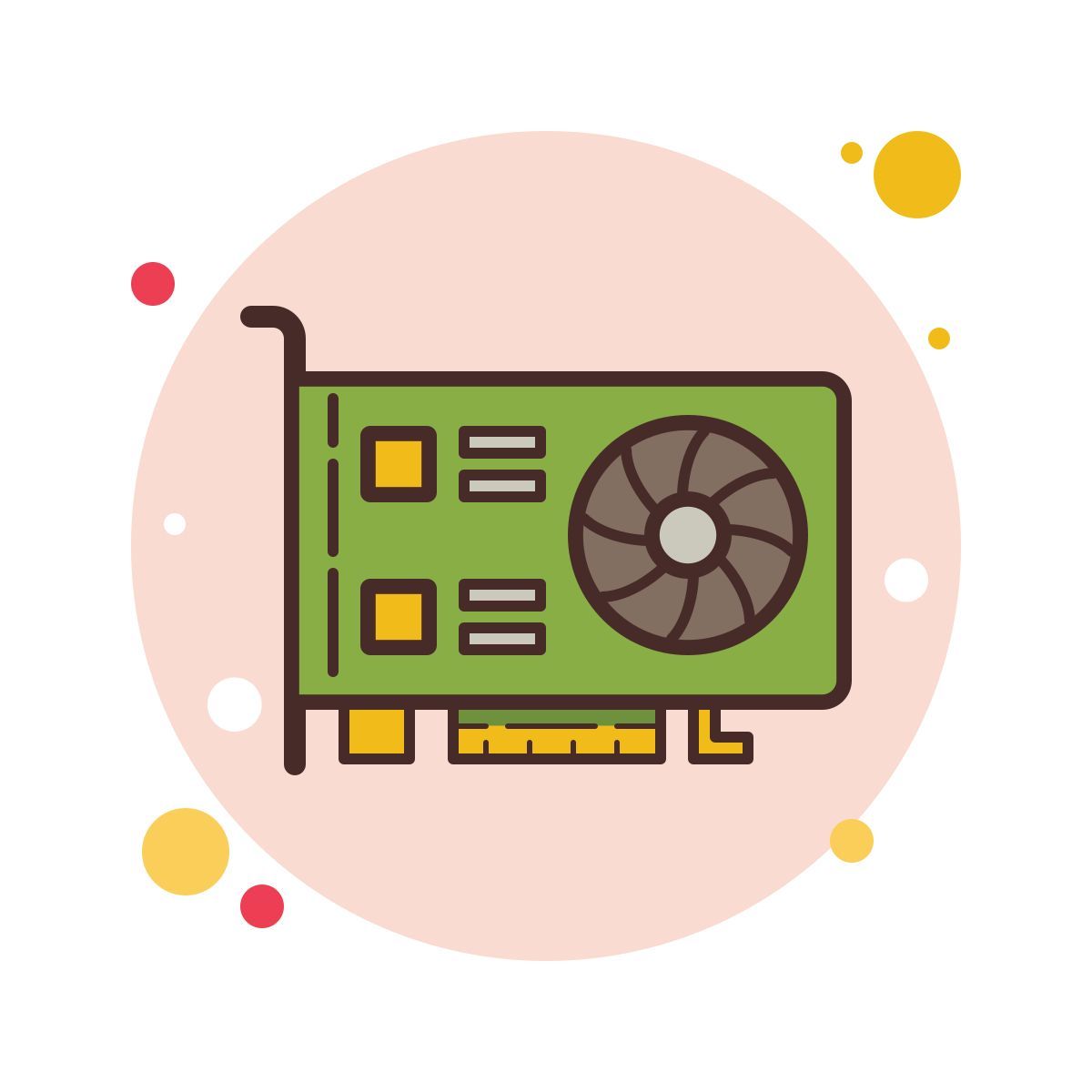 bubbles style video card icon