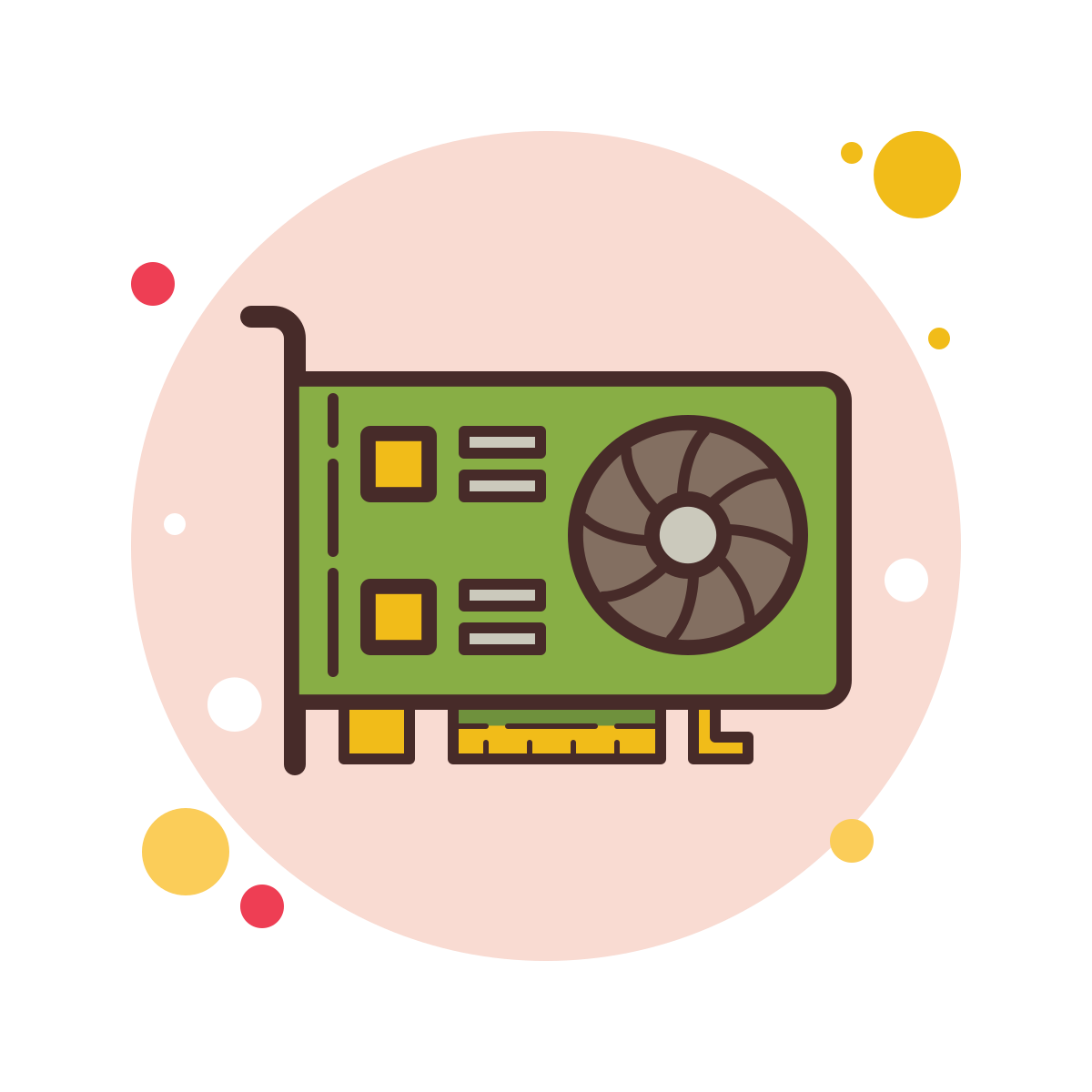 bubbles style video card icon