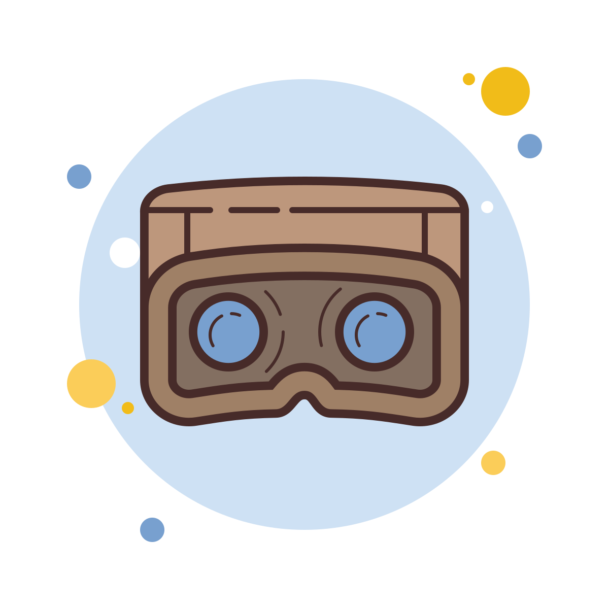bubbles style virtual reality icon