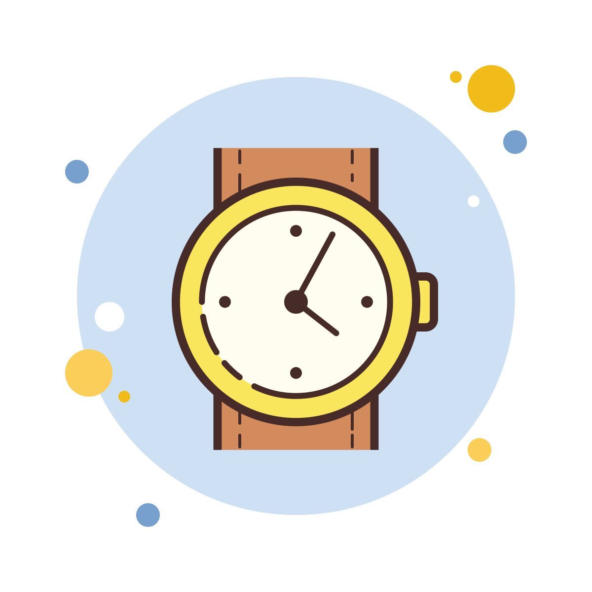 bubbles style uhren von vorn icon