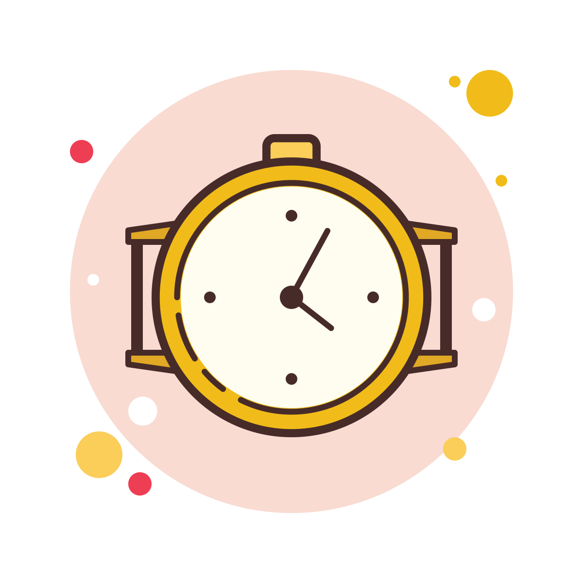 bubbles style watches front view icon