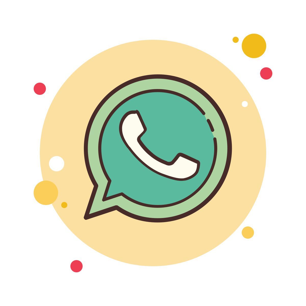 bubbles style whatsapp에 icon