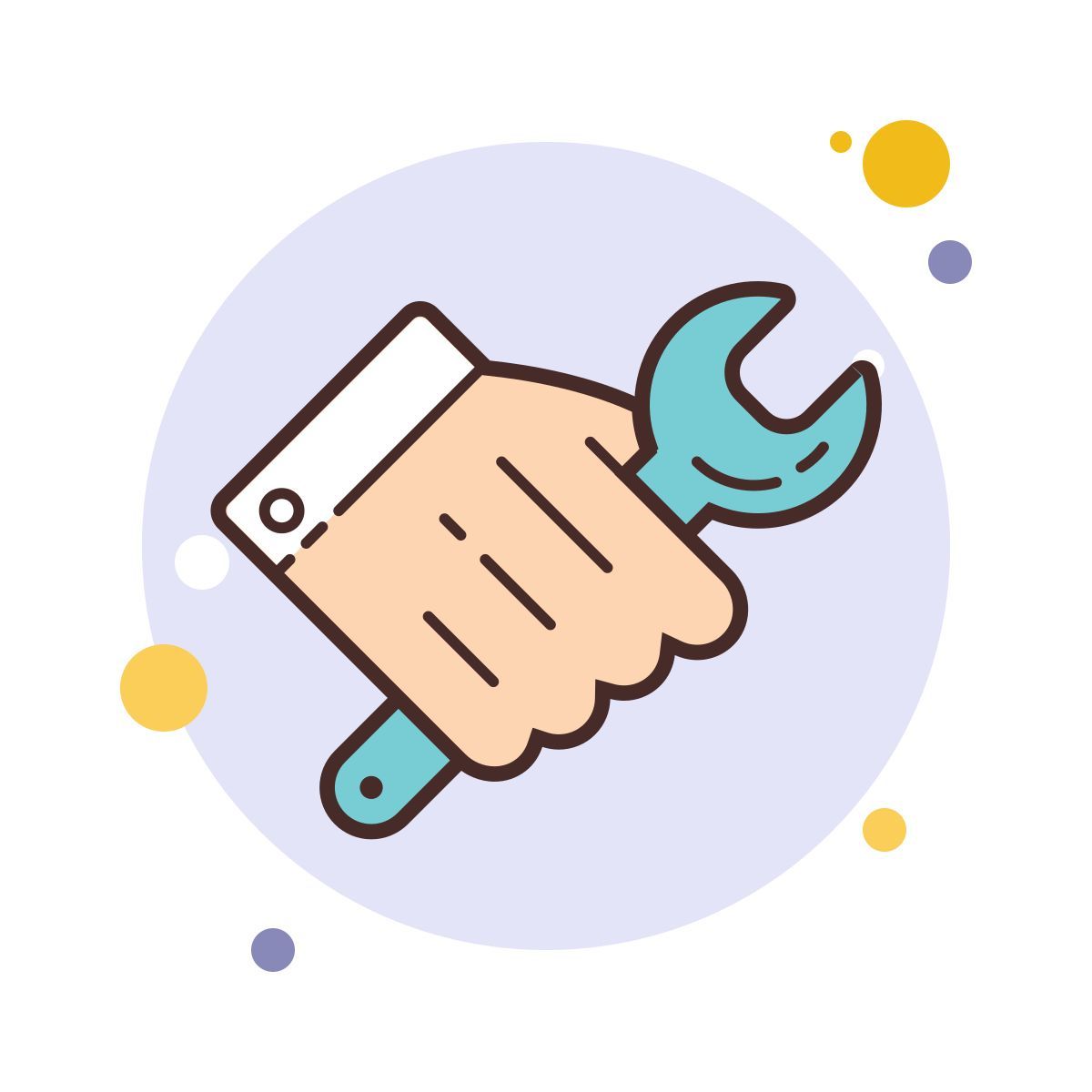 bubbles style arbeit icon