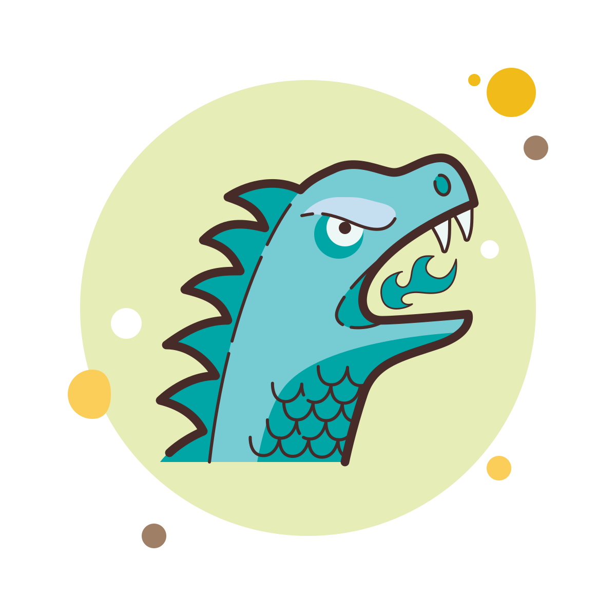 bubbles style year of dragon icon