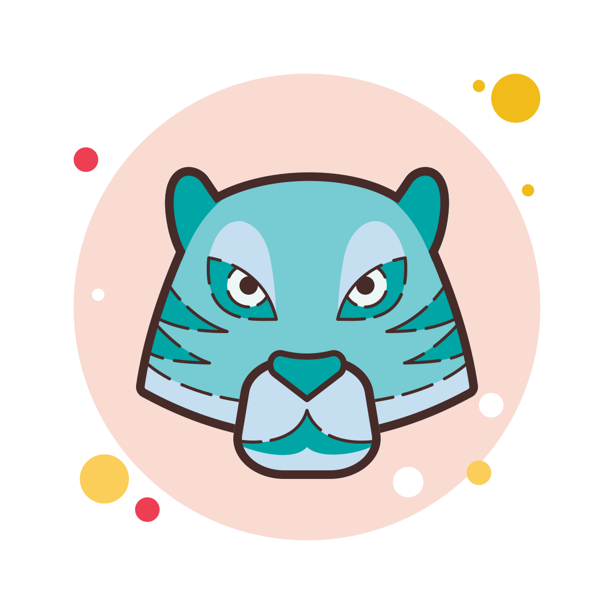 bubbles style year of tiger icon