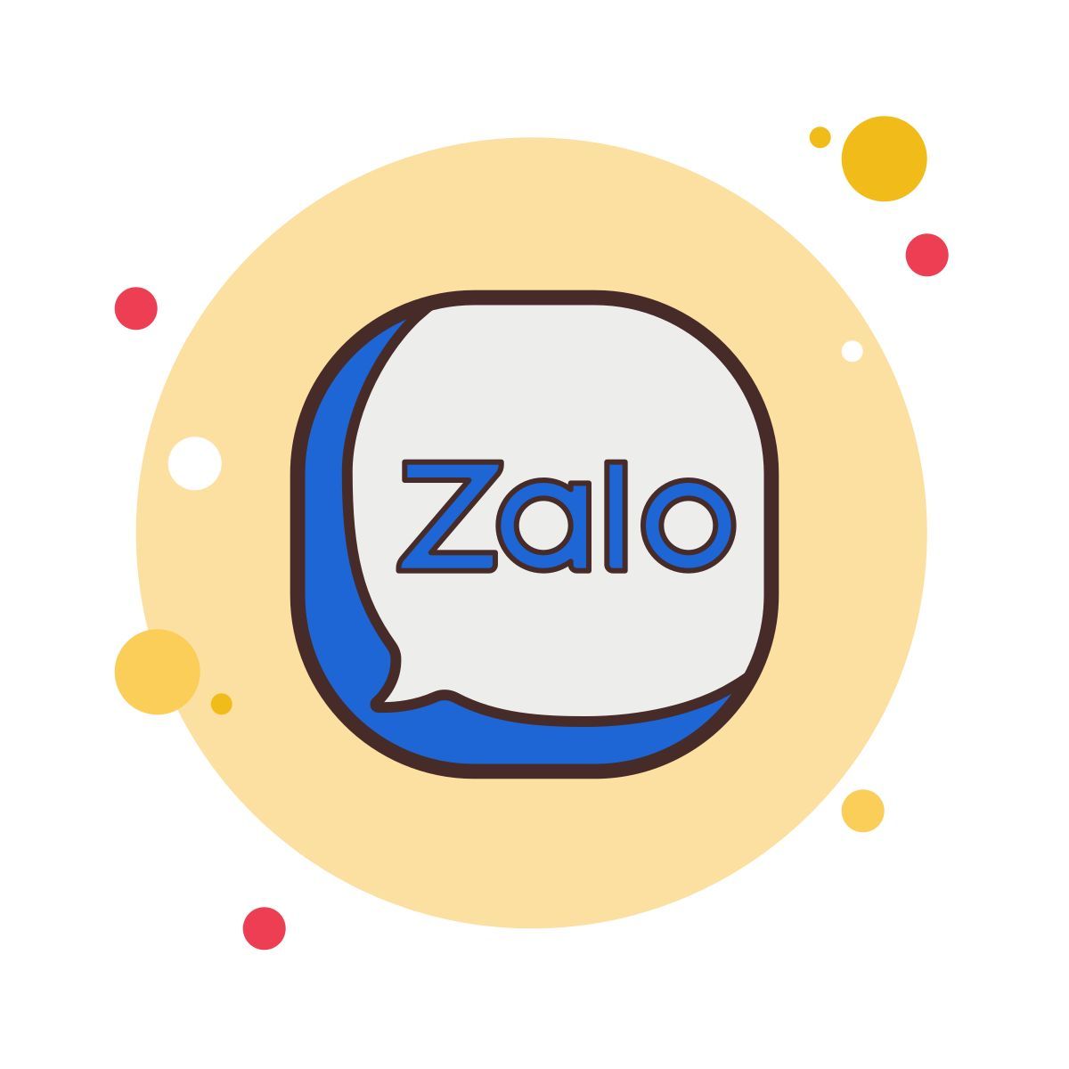 bubbles style zalo icon