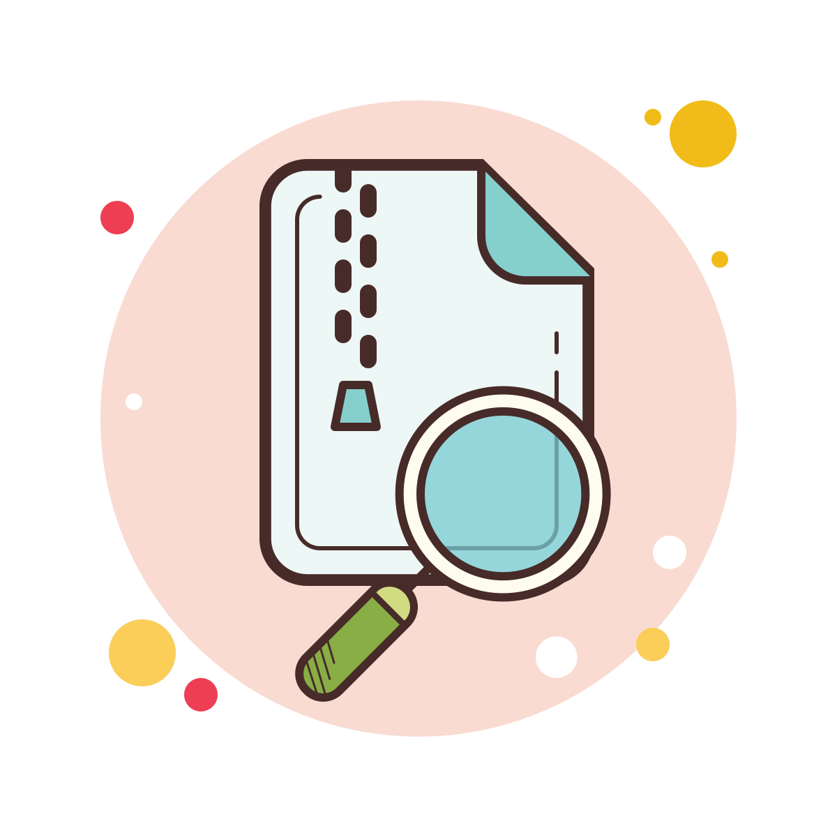 bubbles style zip icon
