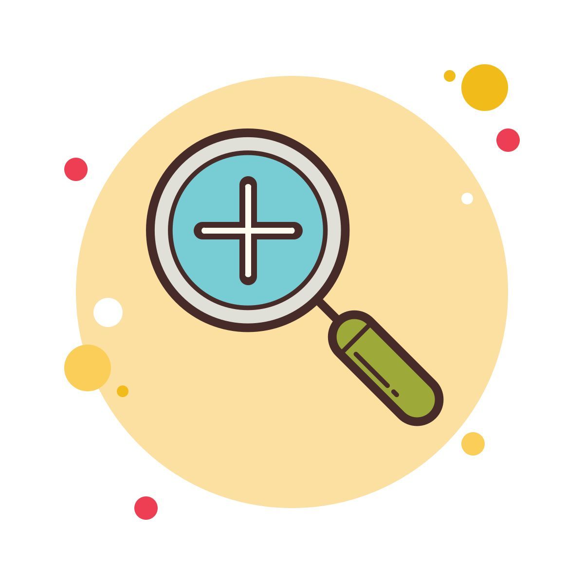 bubbles style zoom in icon