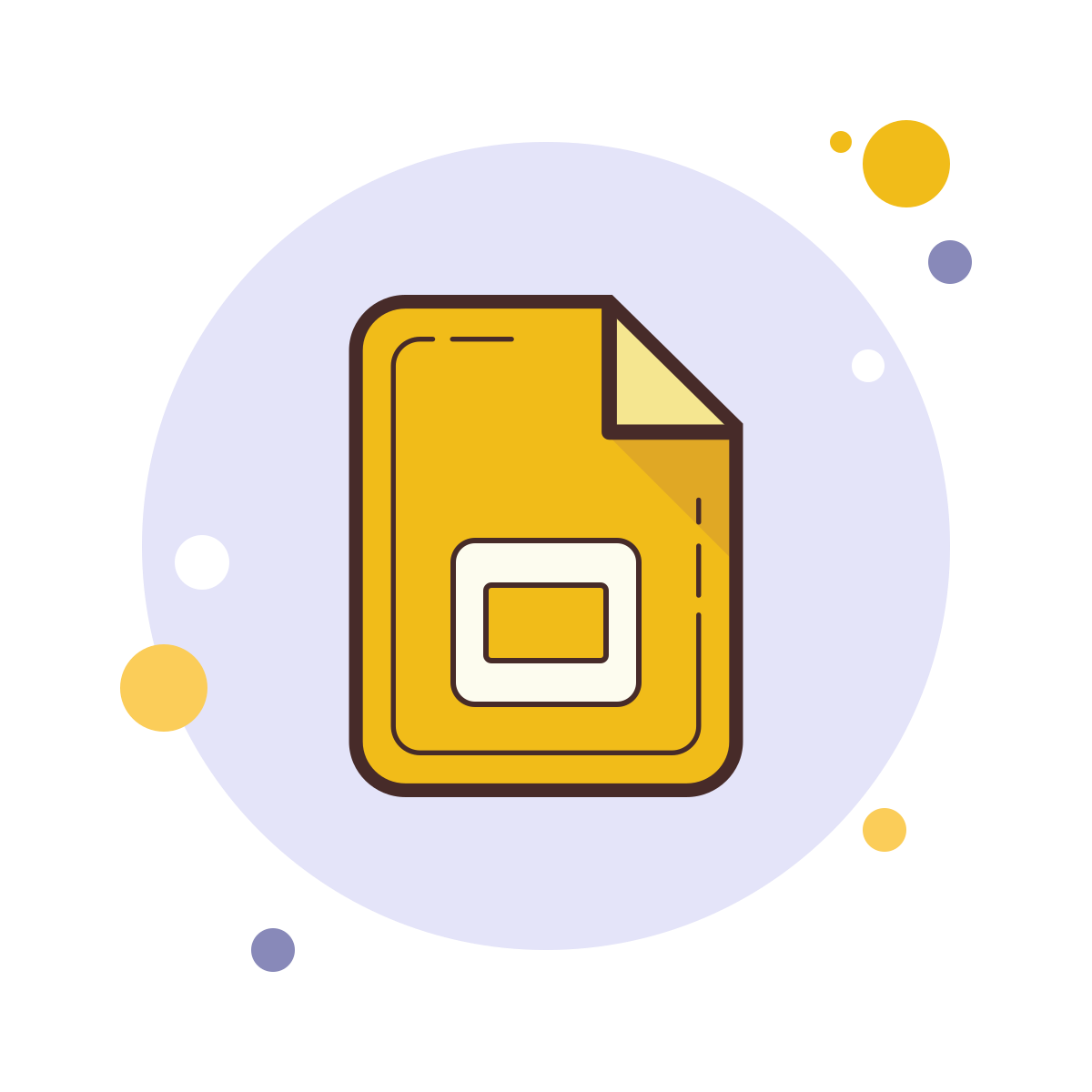 Google Slides icon in Bubbles Style