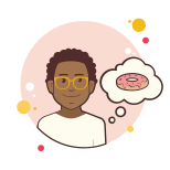 Man With Donut icon