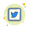 twitter squared icon