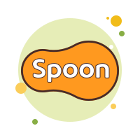 Spoon Logo icon in Windows 11 Outline Style