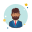 Man With Beard in Suit icon