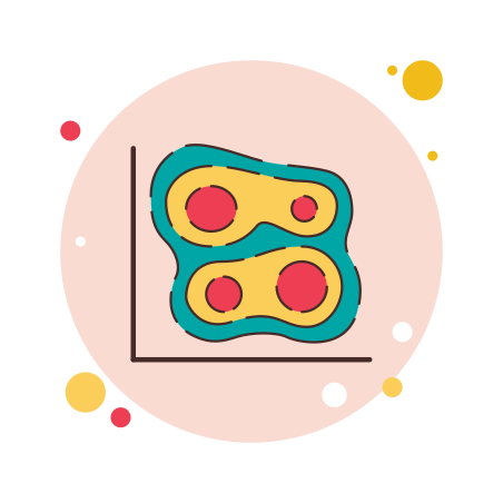 Heat Map icon in Bubbles Style