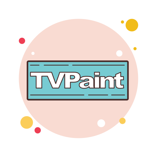 Tvpaint icon in Bubbles Style