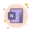 Microsoft Onenote 2019 icon in Bubbles Style
