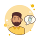 Man With Beard Smartphone icon