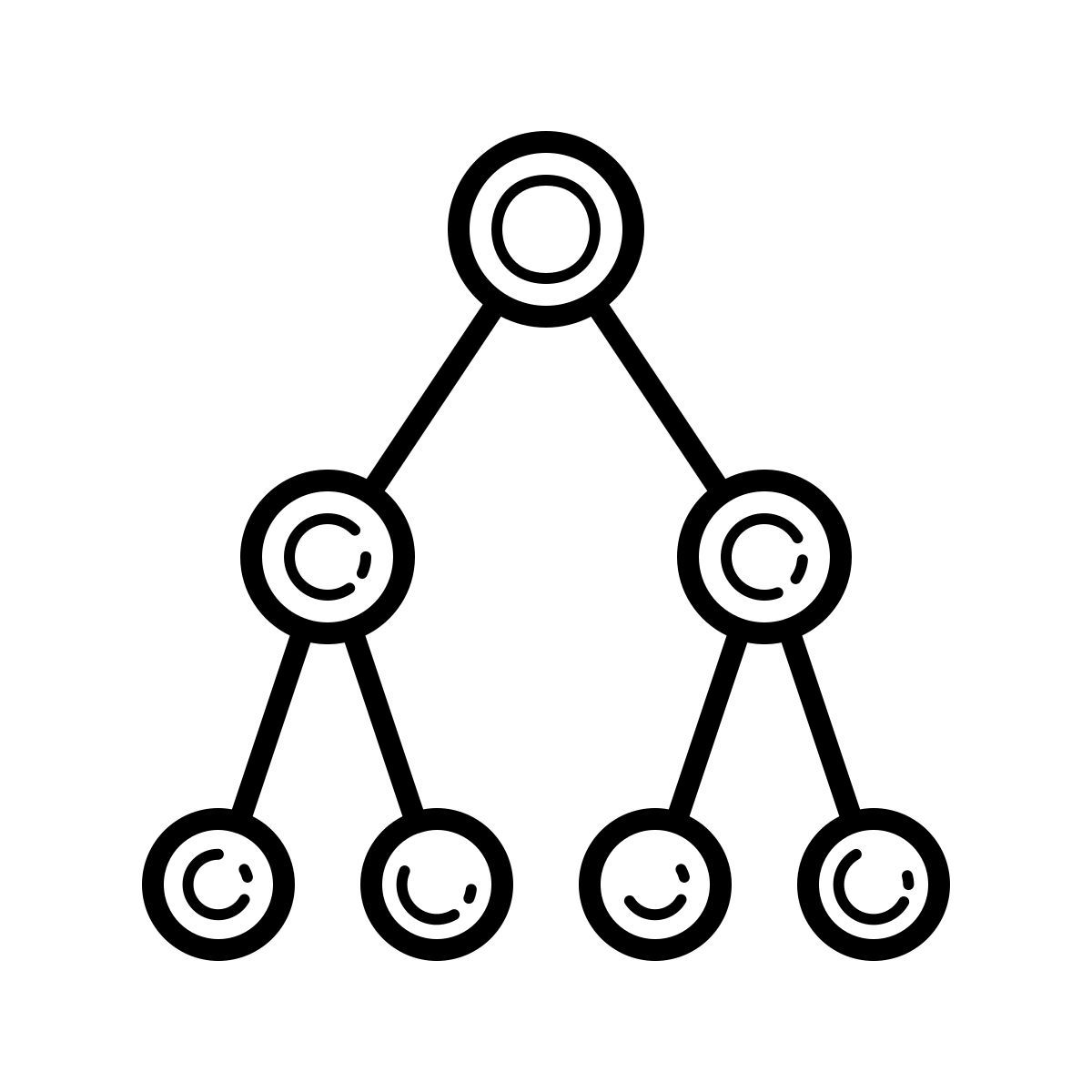 outline hand drawn style active directory icon