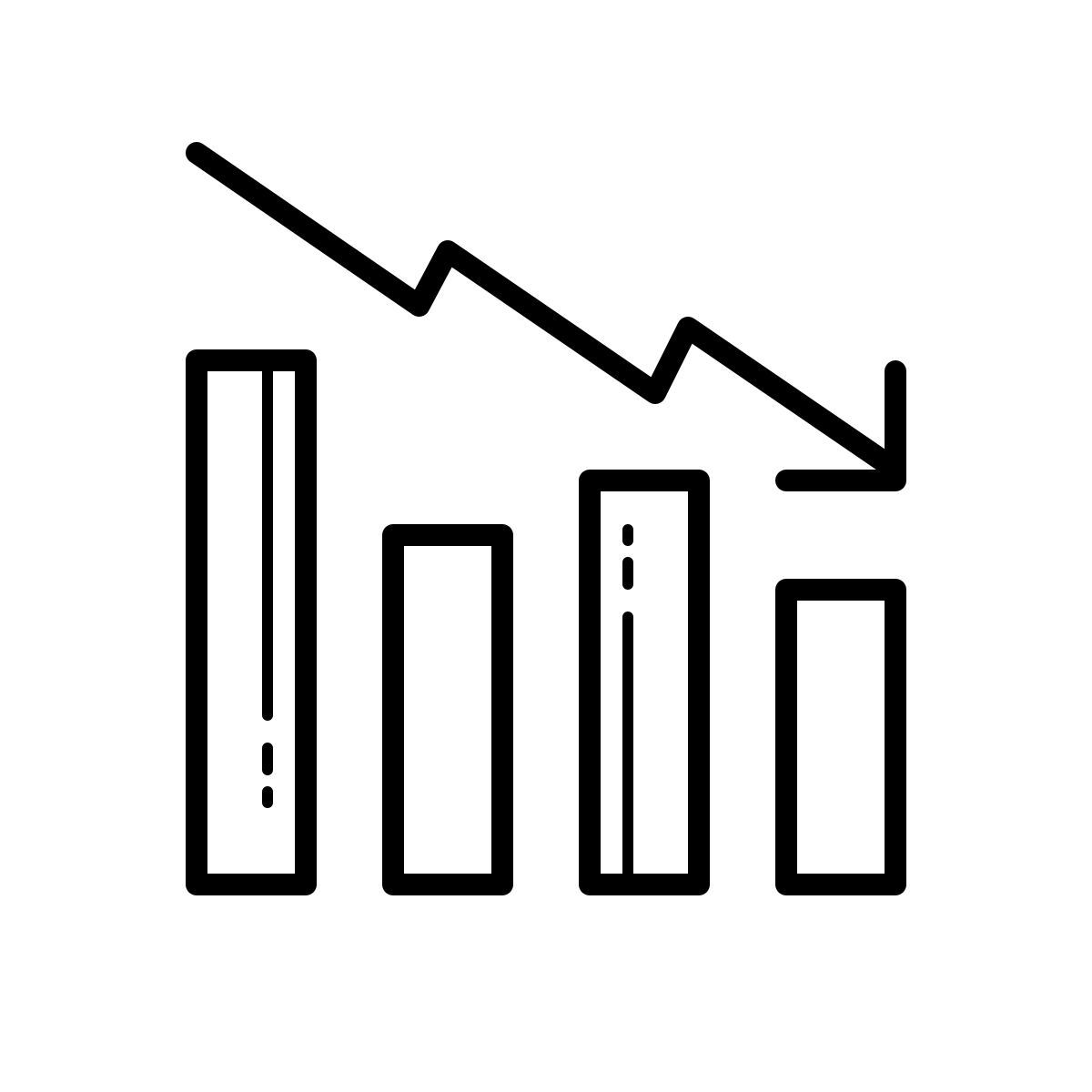 outline hand drawn style de baja icon