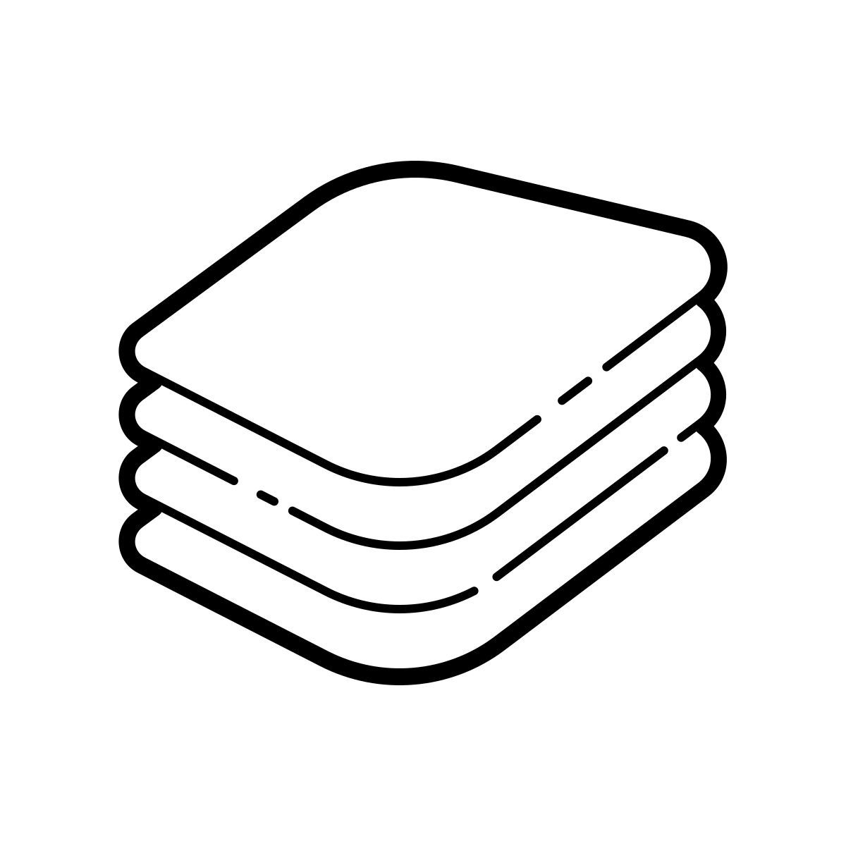 outline hand drawn style bluestacks icon