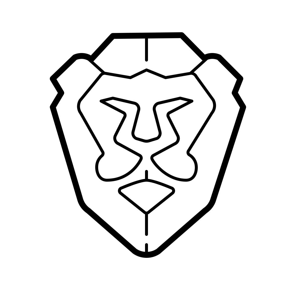 outline hand drawn style tapferer webbrowser icon