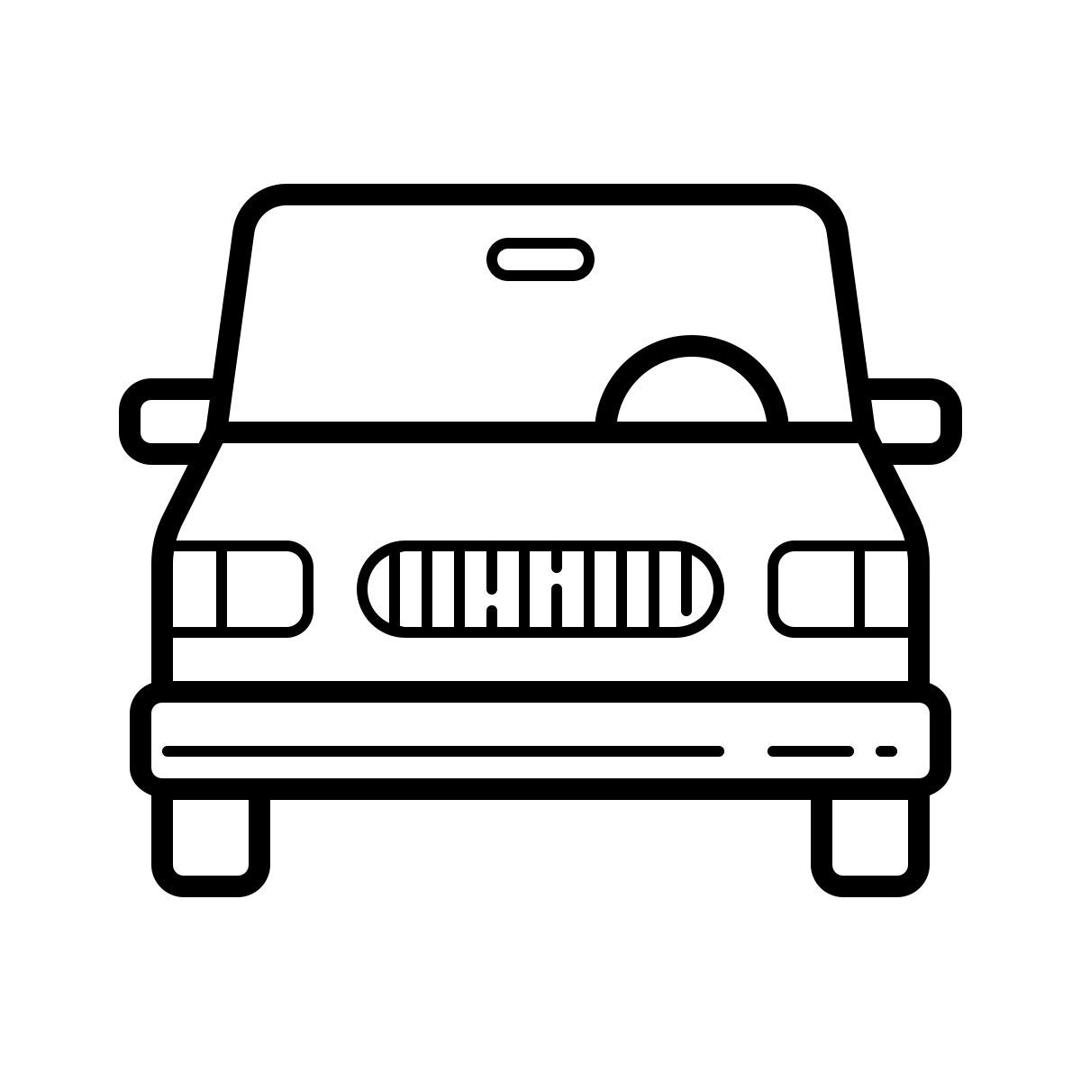 outline hand drawn style coche icon