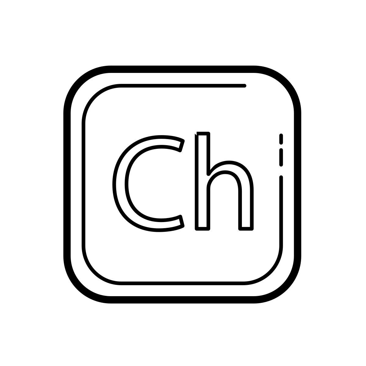 outline hand drawn style charakteranimator icon