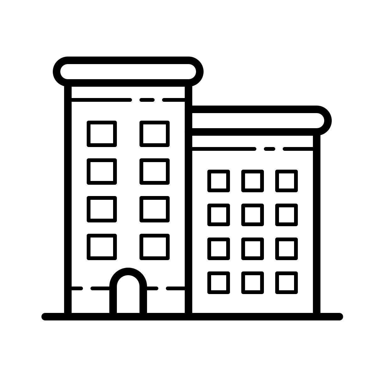 outline hand drawn style unternehmen icon