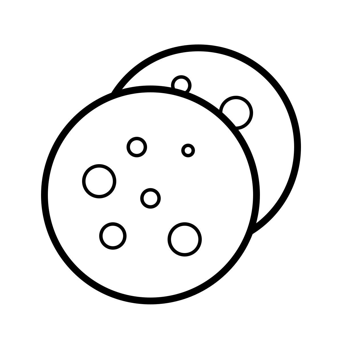 outline hand drawn style cookies icon