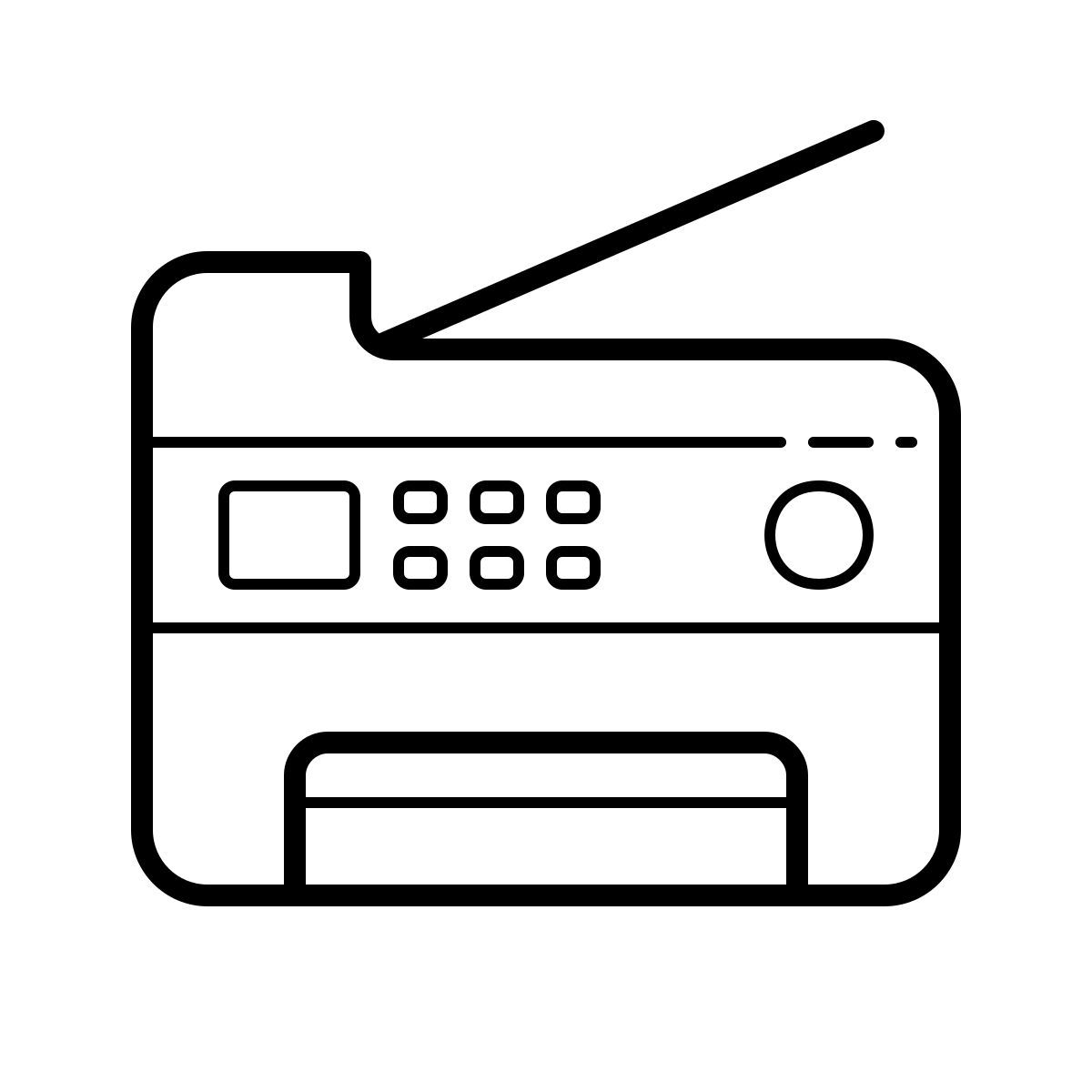 outline hand drawn style copia icon