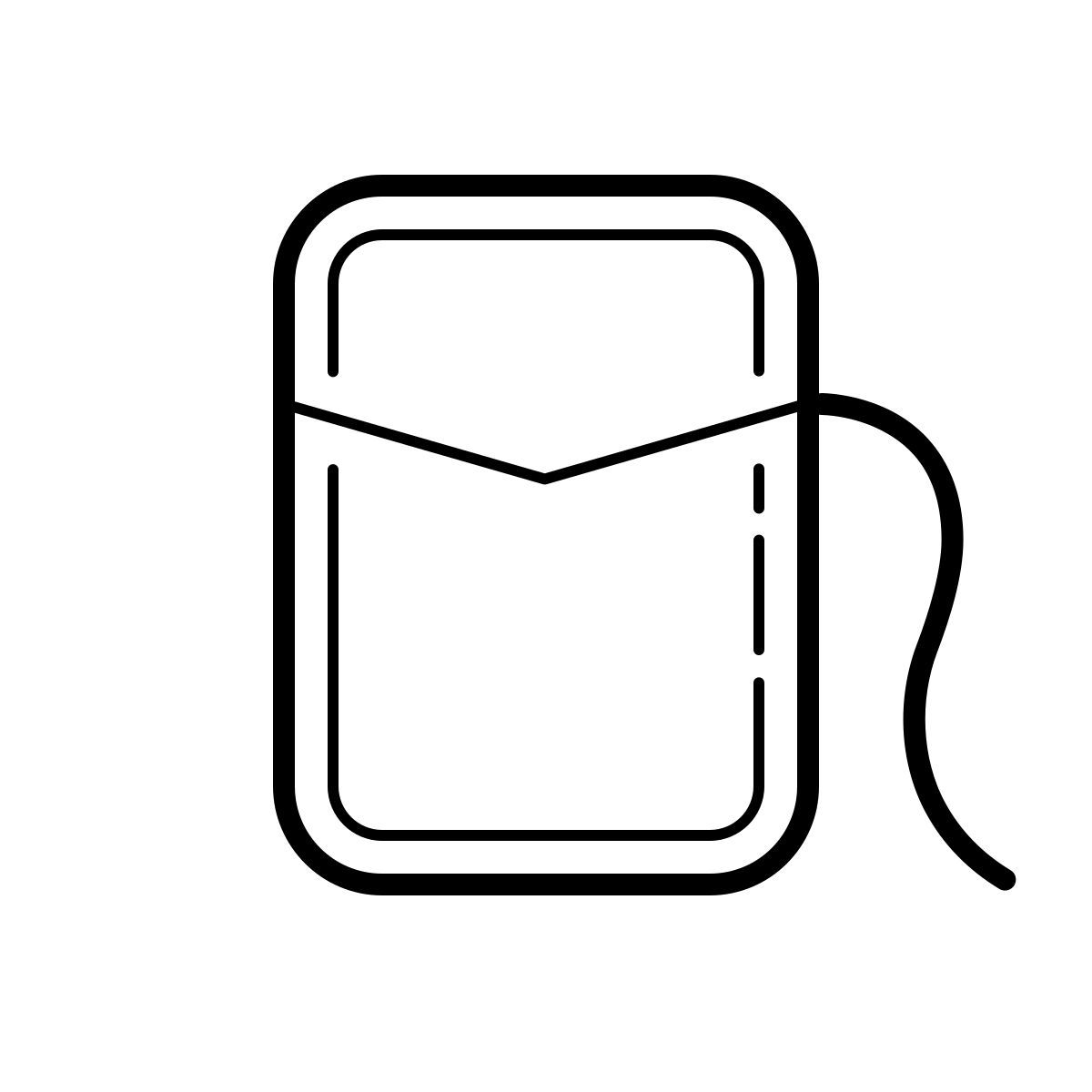 outline hand drawn style hilo dental icon