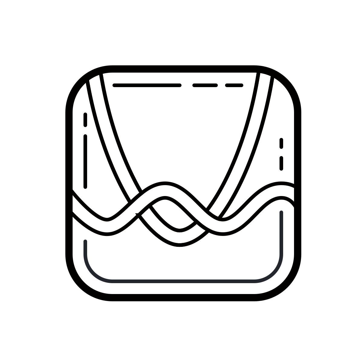 outline hand drawn style desmos icon