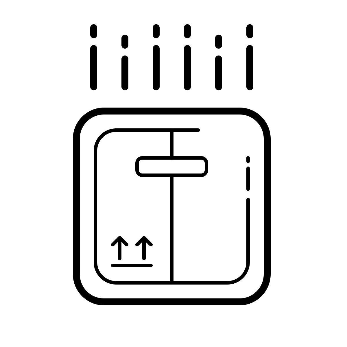 outline hand drawn style 不要掉落 icon