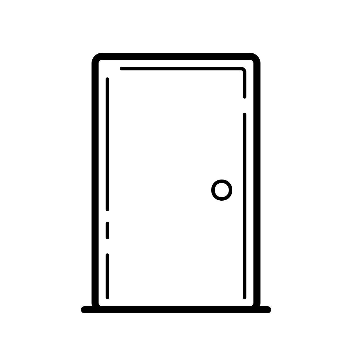 outline hand drawn style puerta icon