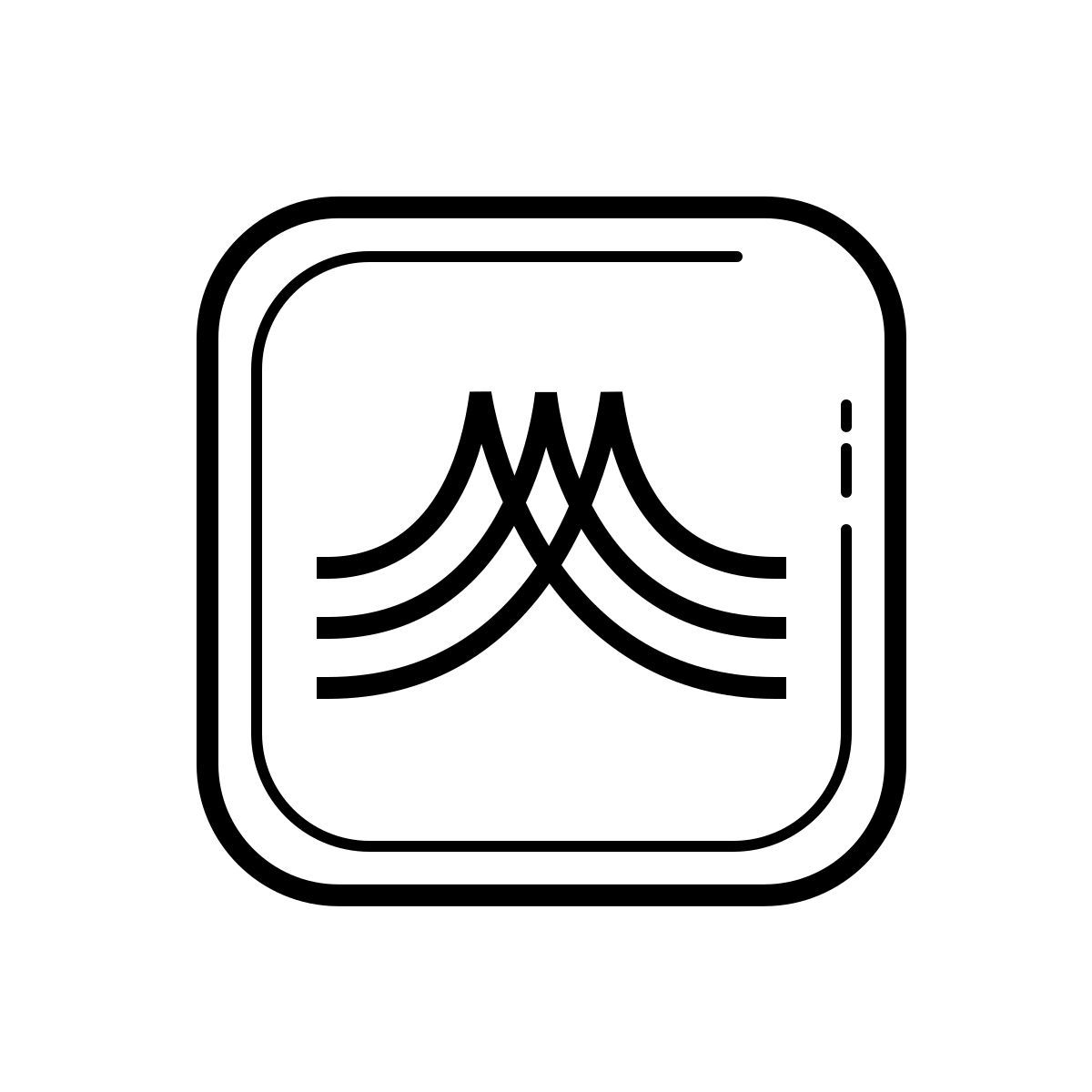 outline hand drawn style everbridge icon