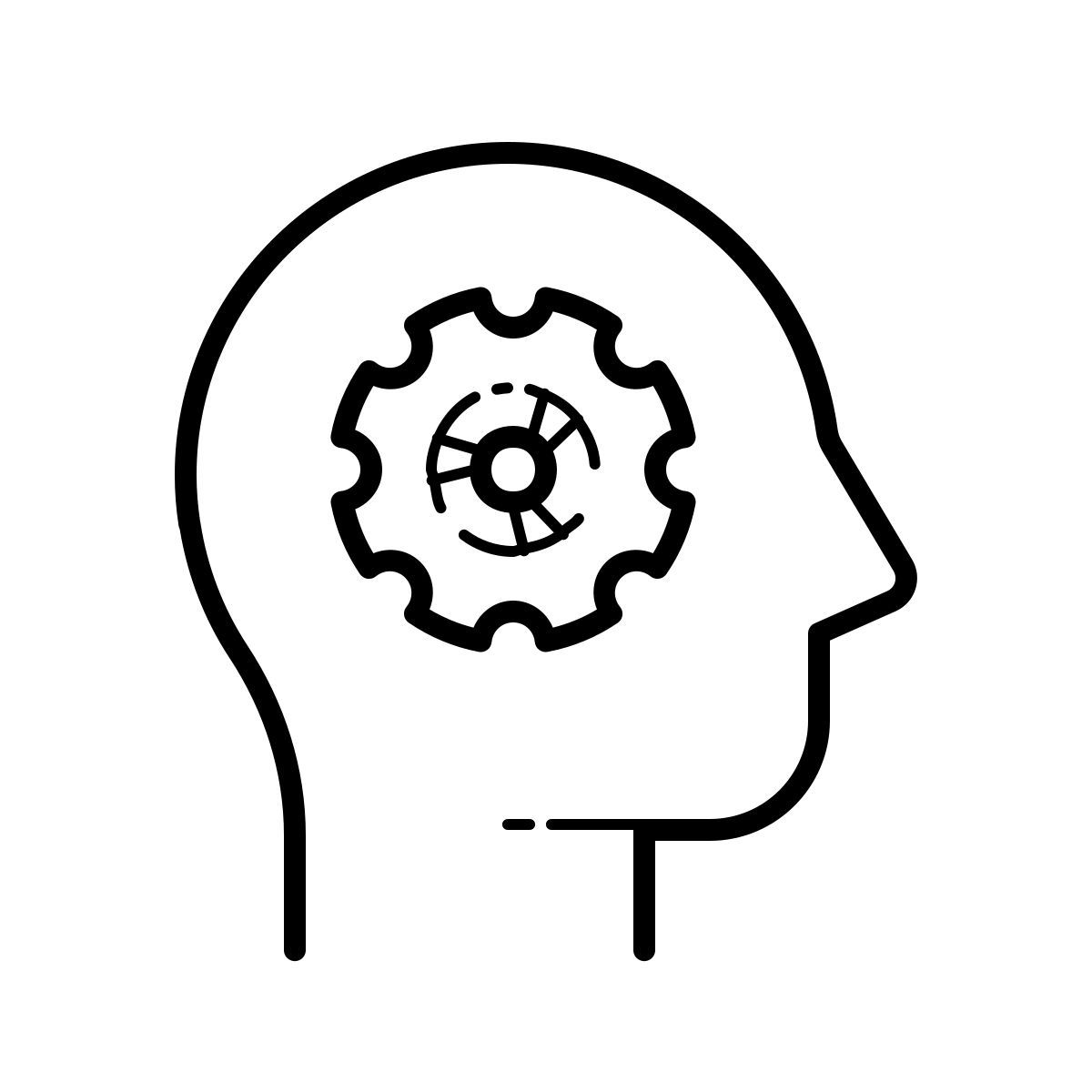 outline hand drawn style 경험에 대한 icon