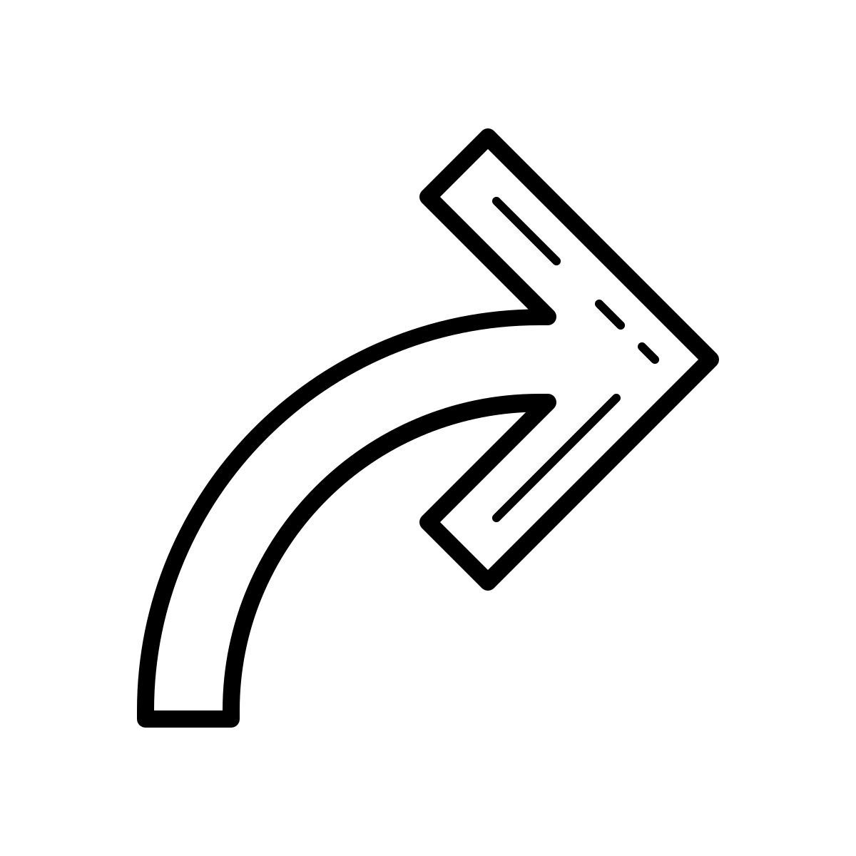 outline hand drawn style transférer icon