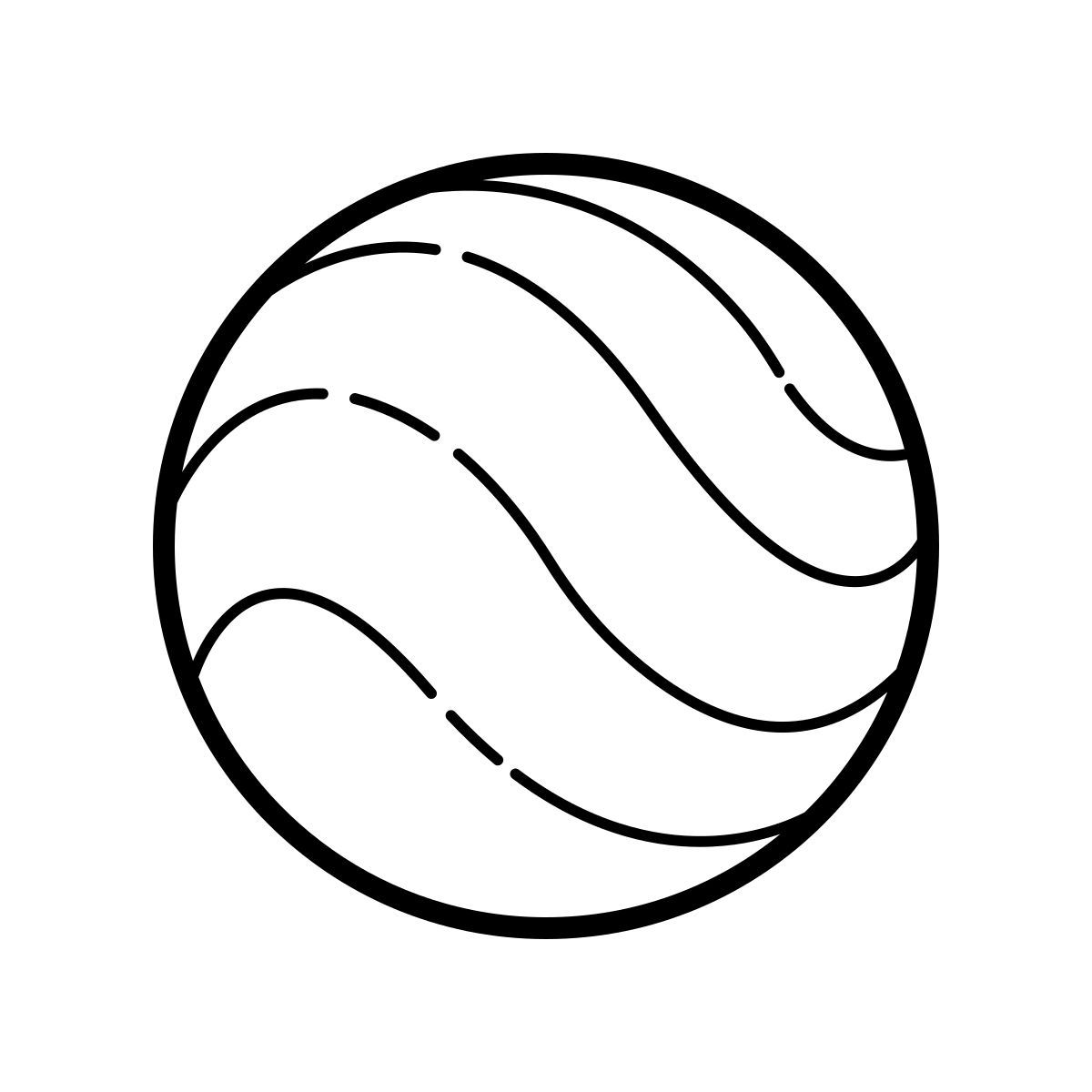 outline hand drawn style 구글 어스 icon