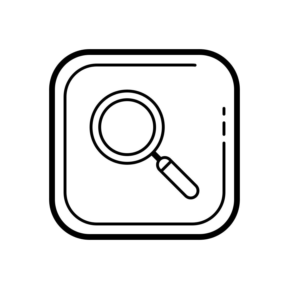 outline hand drawn style ricerca google icon